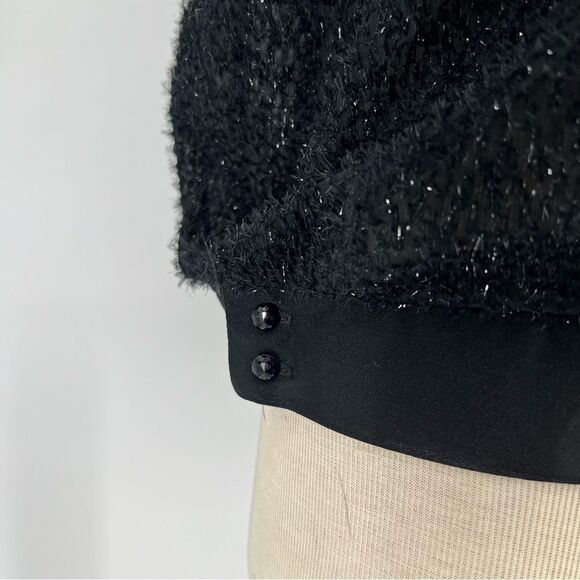 Vintage A.C. Sport Sparkly Sheer Boat Neck Top (EU 42) US Lg - Picture 6 of 8